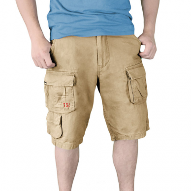 SHORTSIT - TROOPER SHORTS BEIGE WASHED - SURPLUS