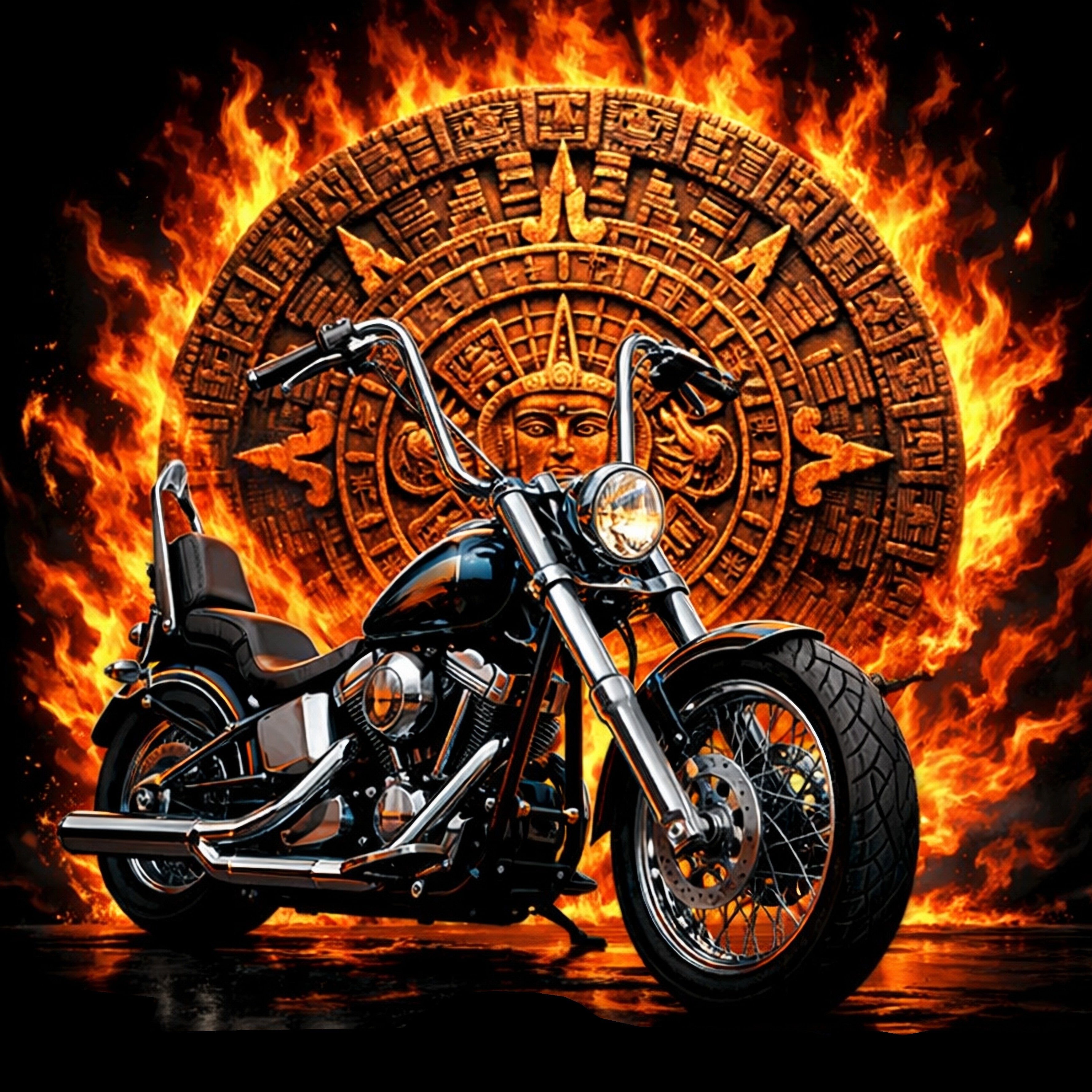 PITKÄHIHAINEN T-PAITA MUSTA - AZTEC