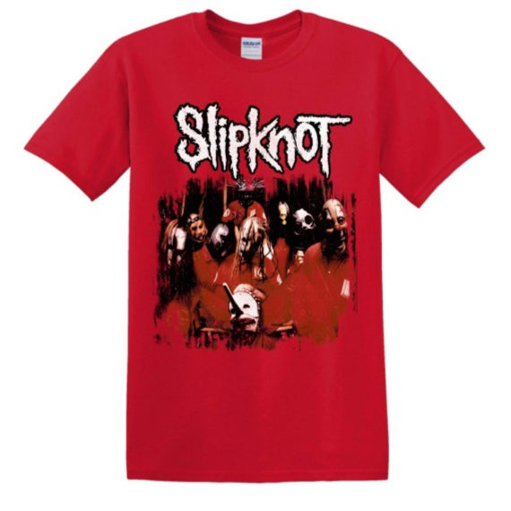 T-PAITA punainen - Slipknot JudgePhoto (LF8684)