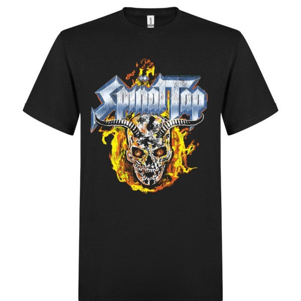 T-PAITA musta - Spinal Tap Skull With Horns