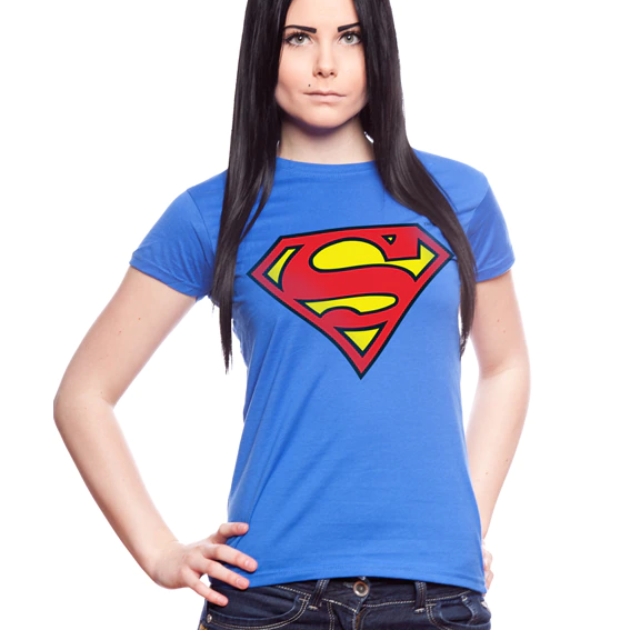 NAISTEN T-PAITA - Superman Shield Girly