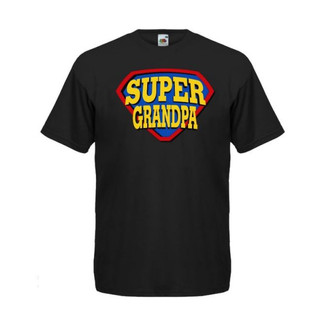 T-PAITA musta - SUPER GRANDPA