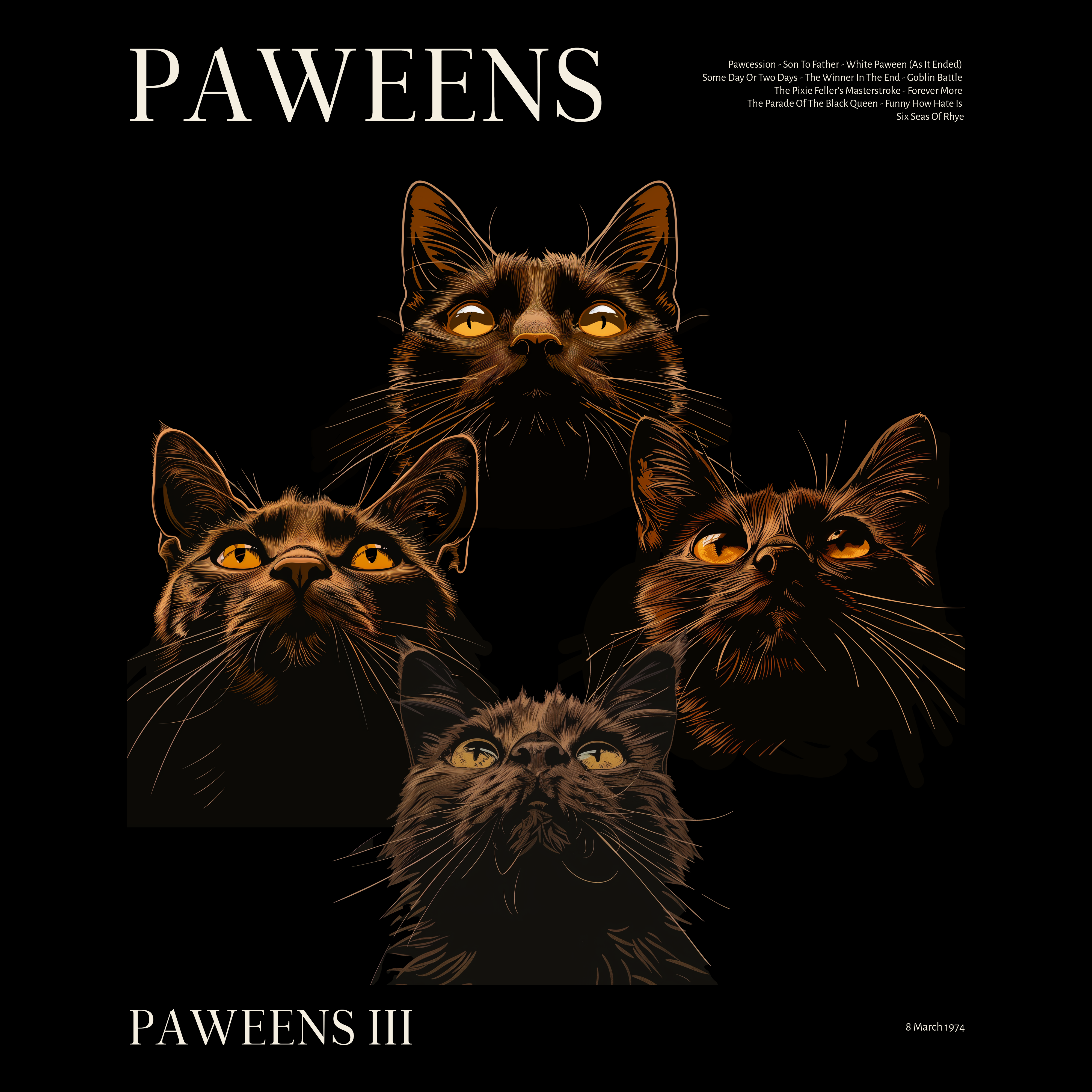 T-PAITA MUSTA - PAWEENS (2943)