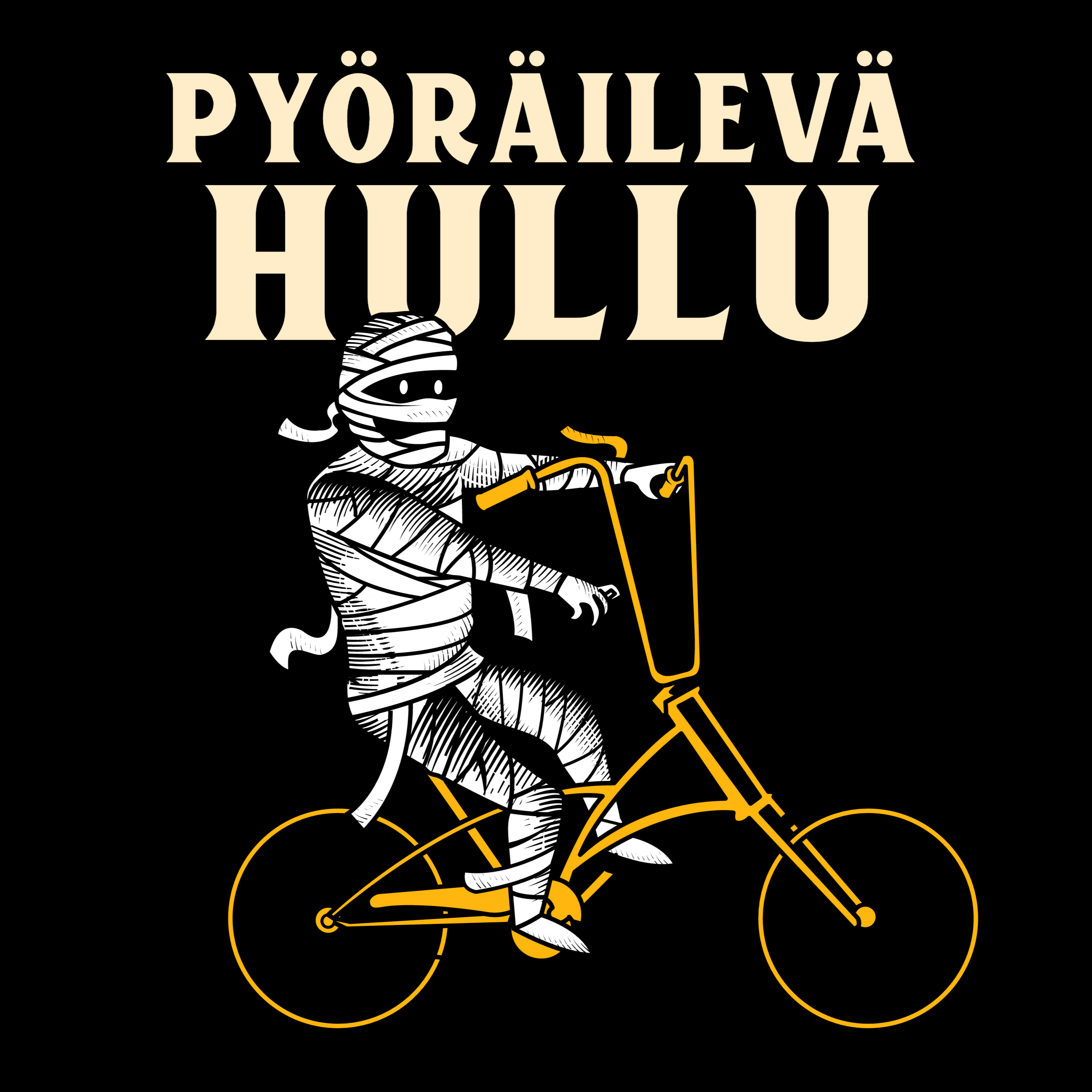 T-PAITA MUSTA - PYÖRÄILEVÄ HULLU - KAMALA LUONNE (2920)