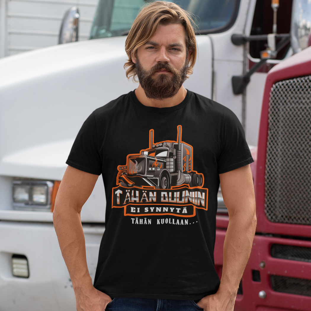 T-PAITA MUSTA - TÄHÄN DUUNIIN / REKKA