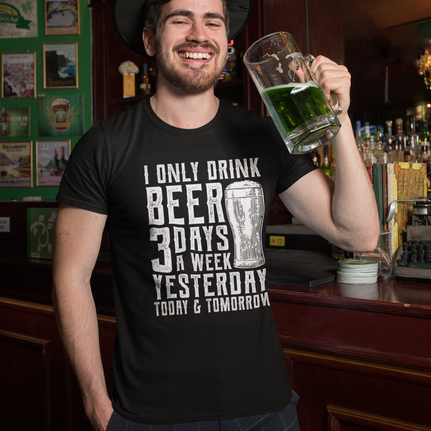 T-PAITA MUSTA - BEER
