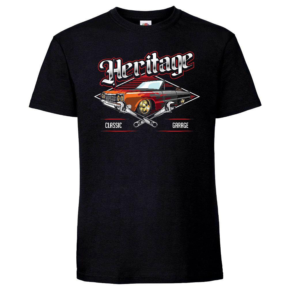 T-PAITA MUSTA - HERITAGE