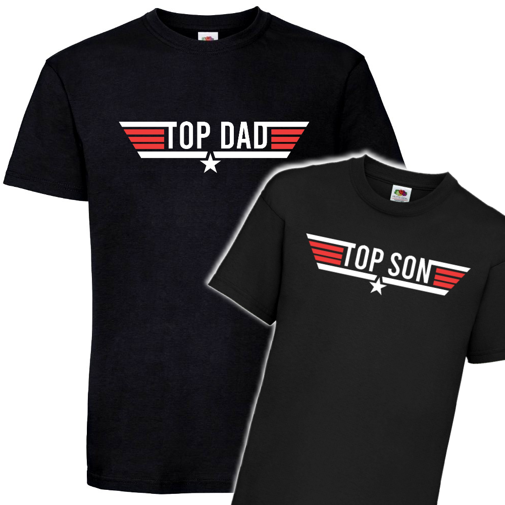 MIESTEN T-PAITA + LASTEN T-PAITA TOP DAD