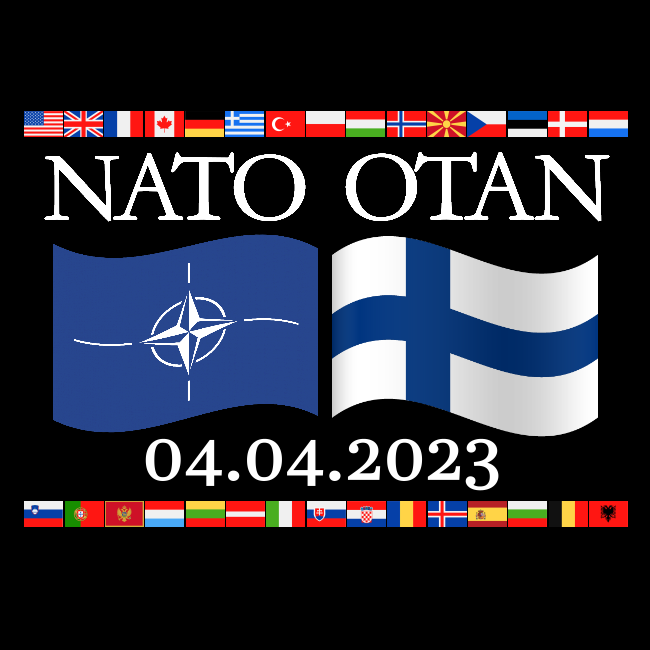 HIHATON  PAITA MUSTA - NATO OTAN, SUOMI (00 2197)