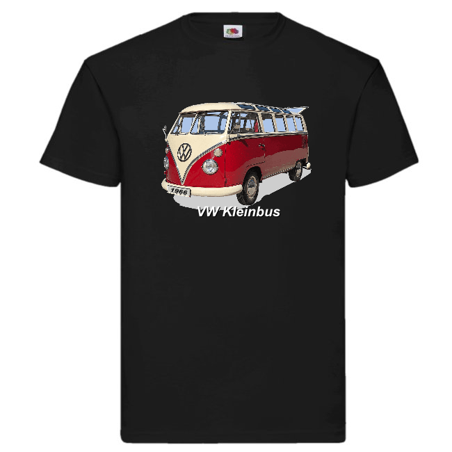 T-PAITA MUSTA - VW KLEINBUS (00 3015)