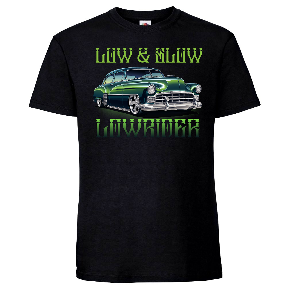 T-PAITA MUSTA - Low & Slow Lowrider (2818)