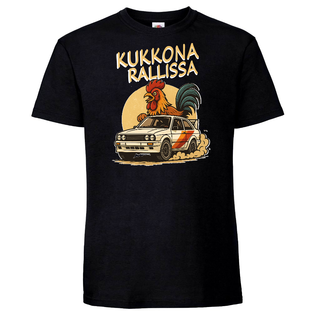 T-PAITA MUSTA - KUKKONA RALLISSA - KAMALA LUONNE