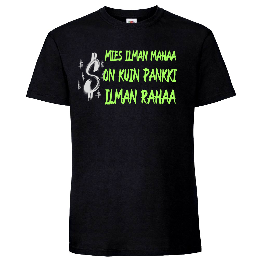 T-PAITA MUSTA - MIES ILMAN MAHAA