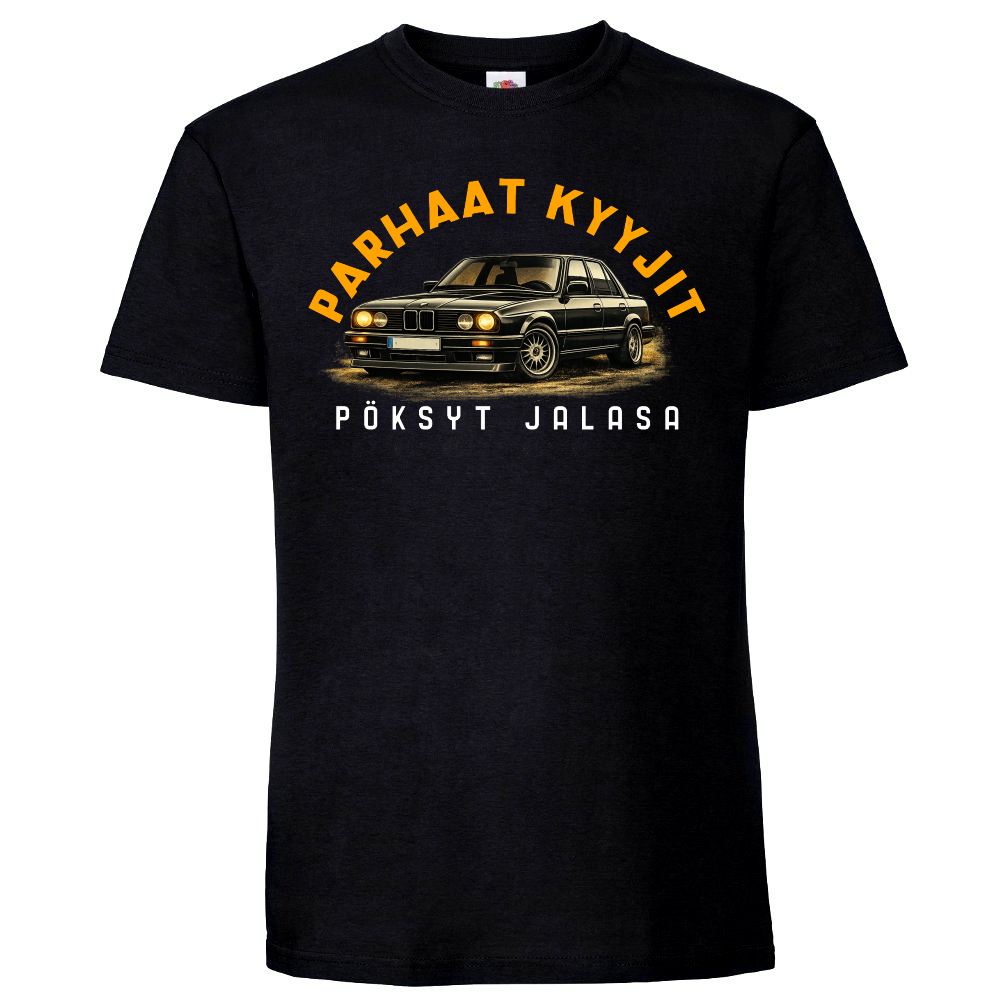 SAVOLAISTEN VAUHTI T-PAITA MUSTA - PARHAAT KYYJIT PÖKSYT JALASA