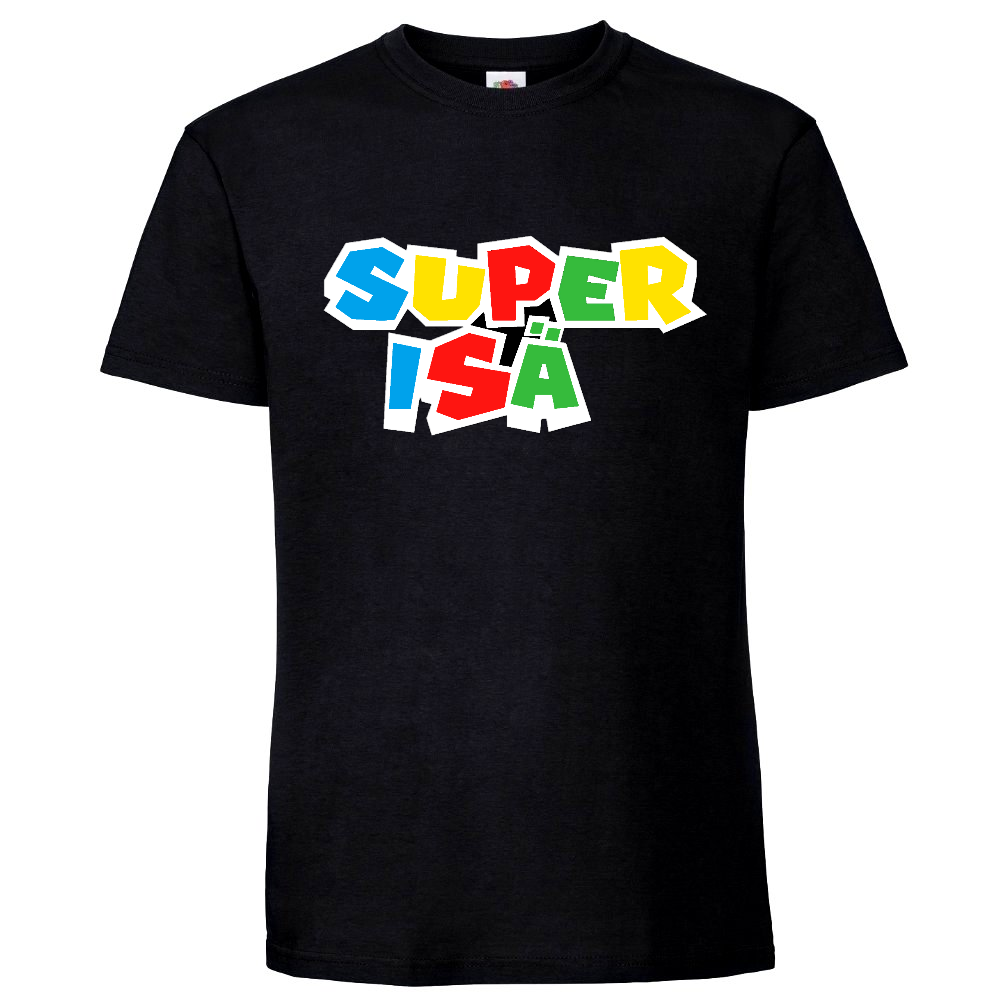 MIESTEN mu T-PAITA + VAUVAN BODY SUPER ISÄ + SUPER VAUVA