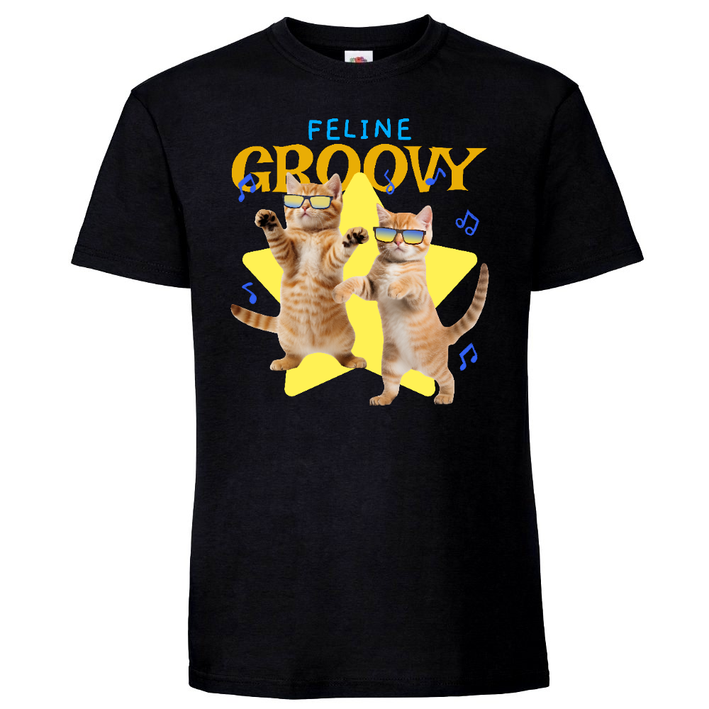 T-PAITA MUSTA - Tassut Taivasta Kohti