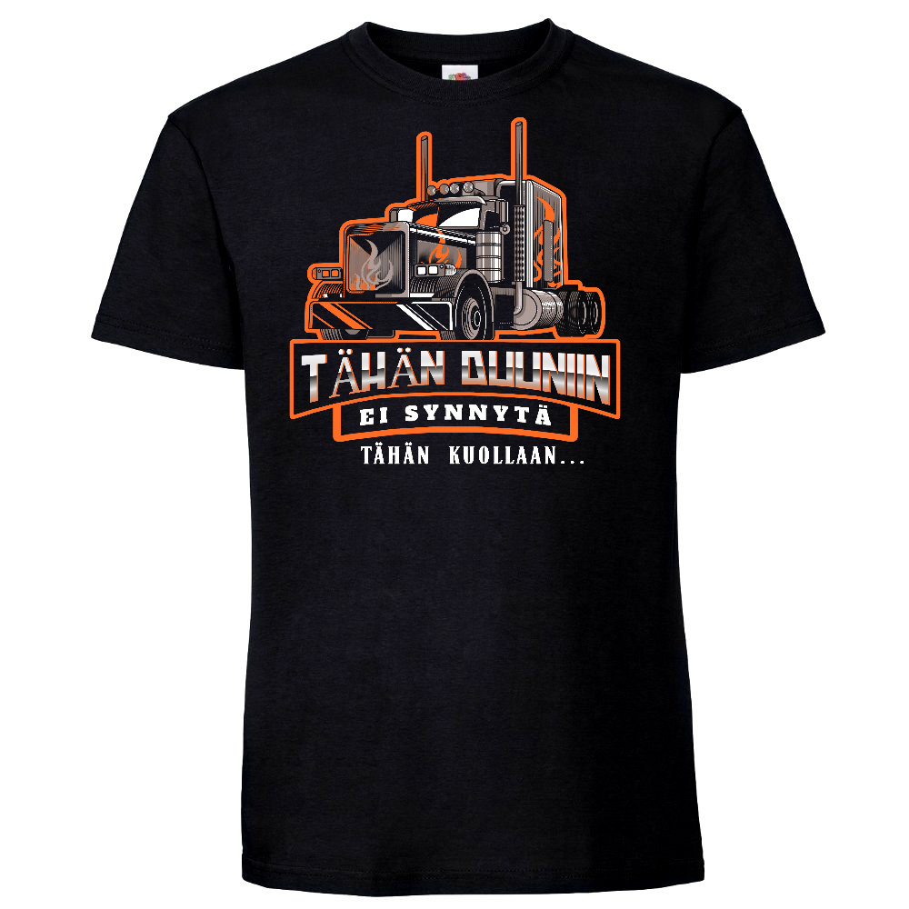 T-PAITA MUSTA - TÄHÄN DUUNIIN / REKKA