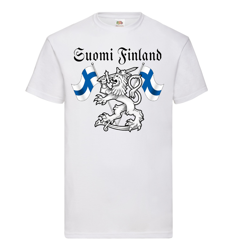 T-PAITA valkoinen - Suomi Finland - Leijona