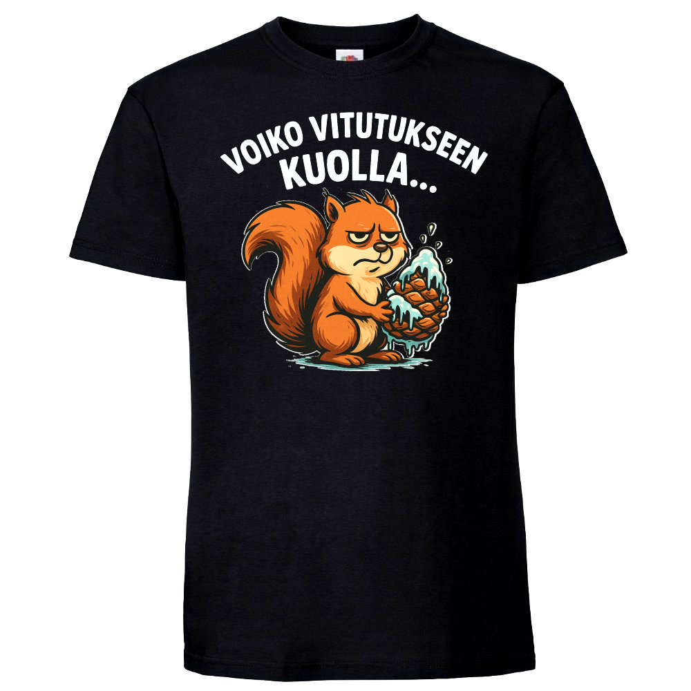 T-PAITA MUSTA - Voiko vitutukseen kuolla...