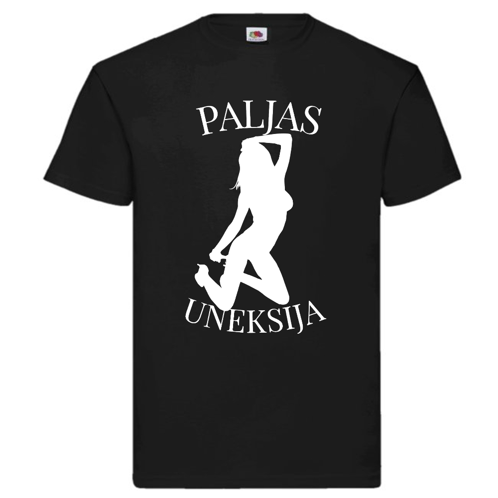 T-PAITA MUSTA - PALJAS UNEKSIJA  ((1130)