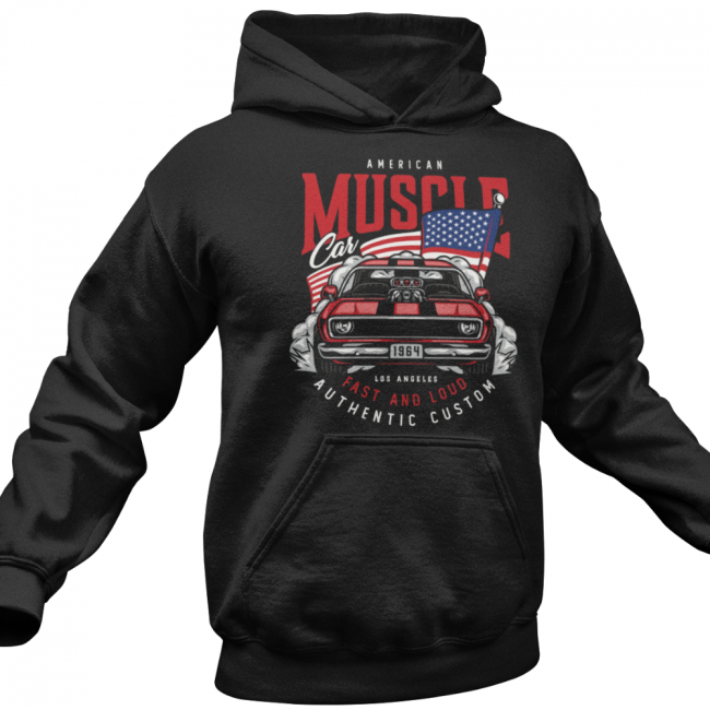 VAUHTI HUPPARI MUSTA - AMERICAN MUSCLE (00 1243)