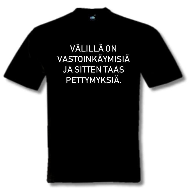 T - PAITA VÄLILLÄ ON VASTOINKÄYMISIÄ..