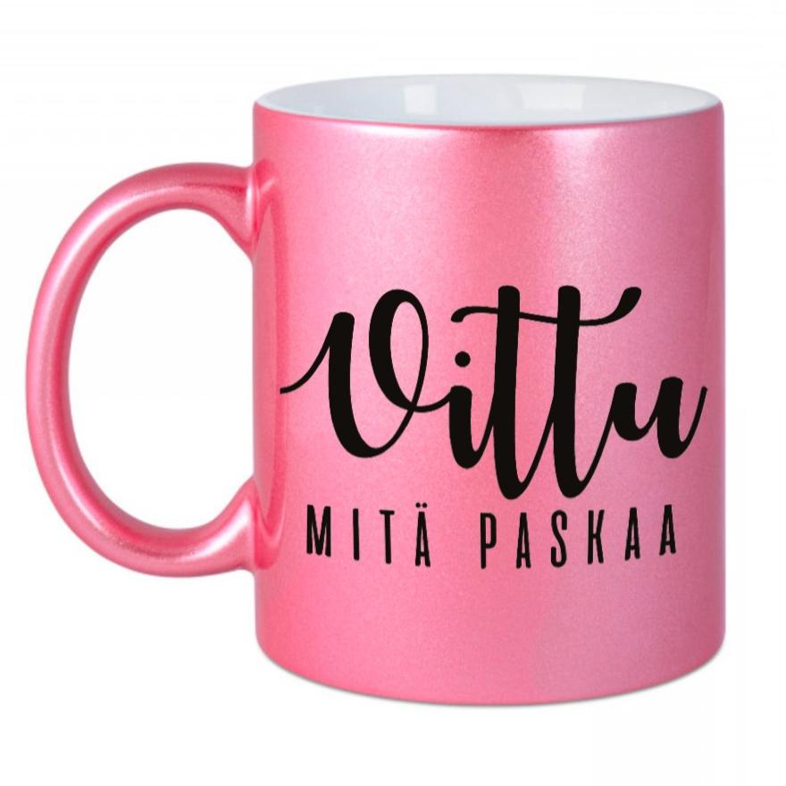 MUKI - Kimaltava paska vaalean pinkki