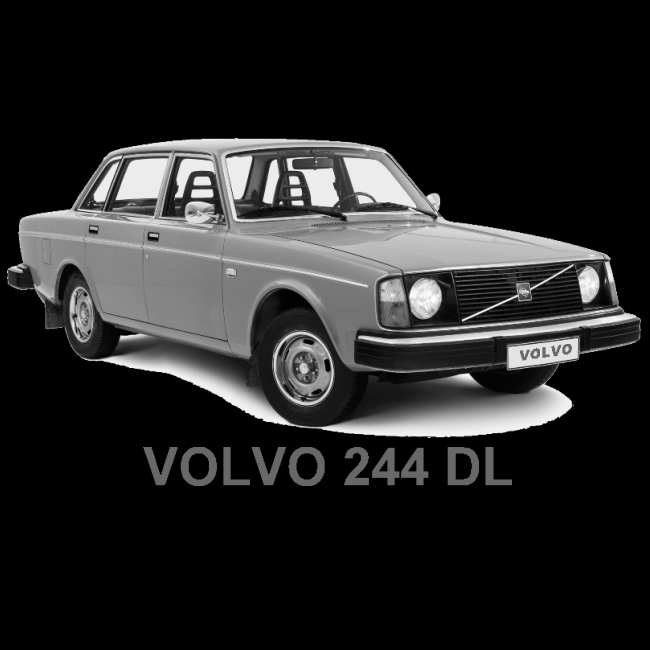 T-PAITA MUSTA - VOLVO 244 DL (00 2265)