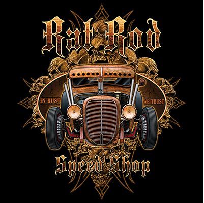 HIHATON PAITA MUSTA - RAT ROD SPEED SHOP (431)