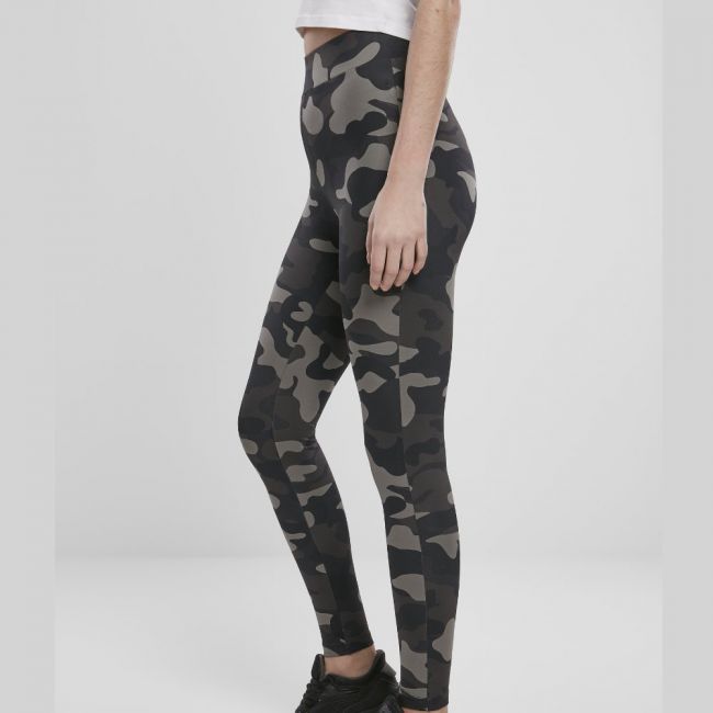 LEGGINSIT - High Waist Camo Tech dark camo - URBAN CLASSICS