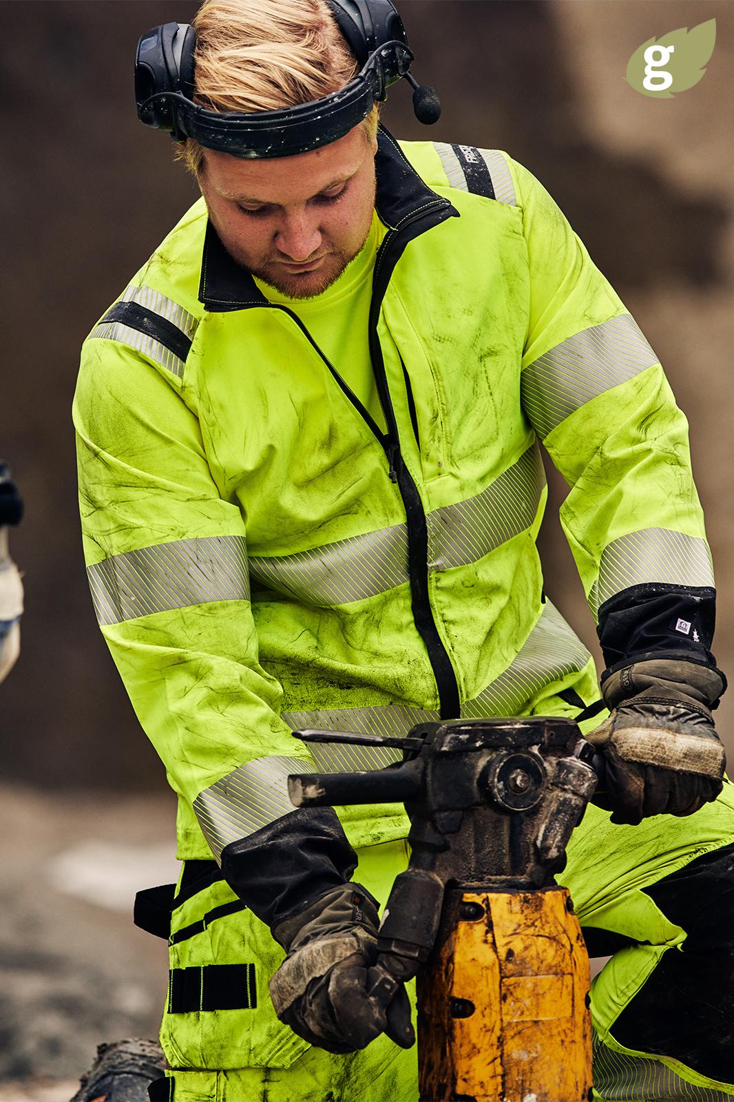 HIGH VIS GREEN STRETCH TAKKI