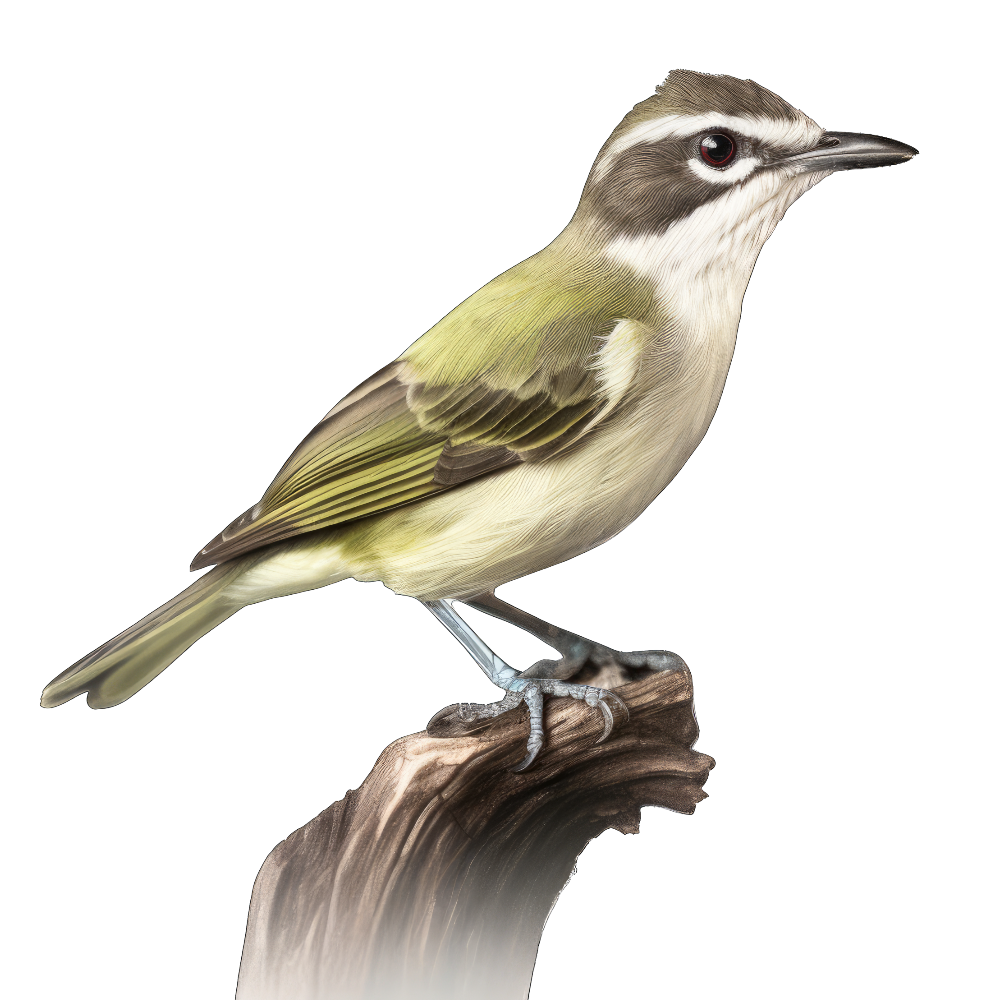 Black-whiskered vireo bird 1- paitakuva