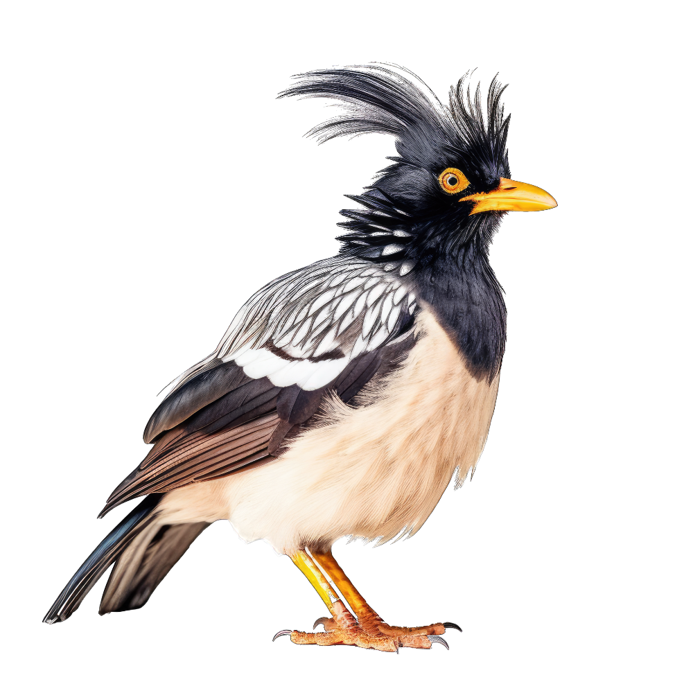 Crested myna bird 1- paitakuva