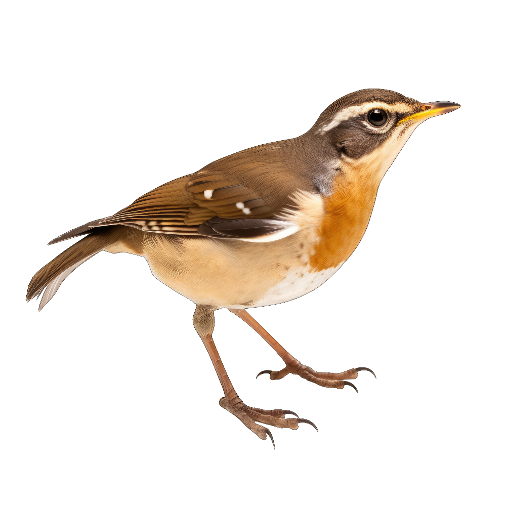 Eyebrowed thrush bird 1- paitakuva
