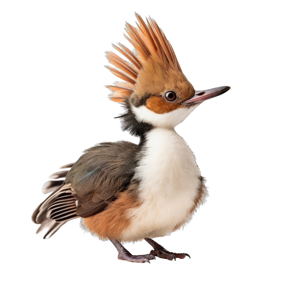 Hooded merganser bird- paitakuva