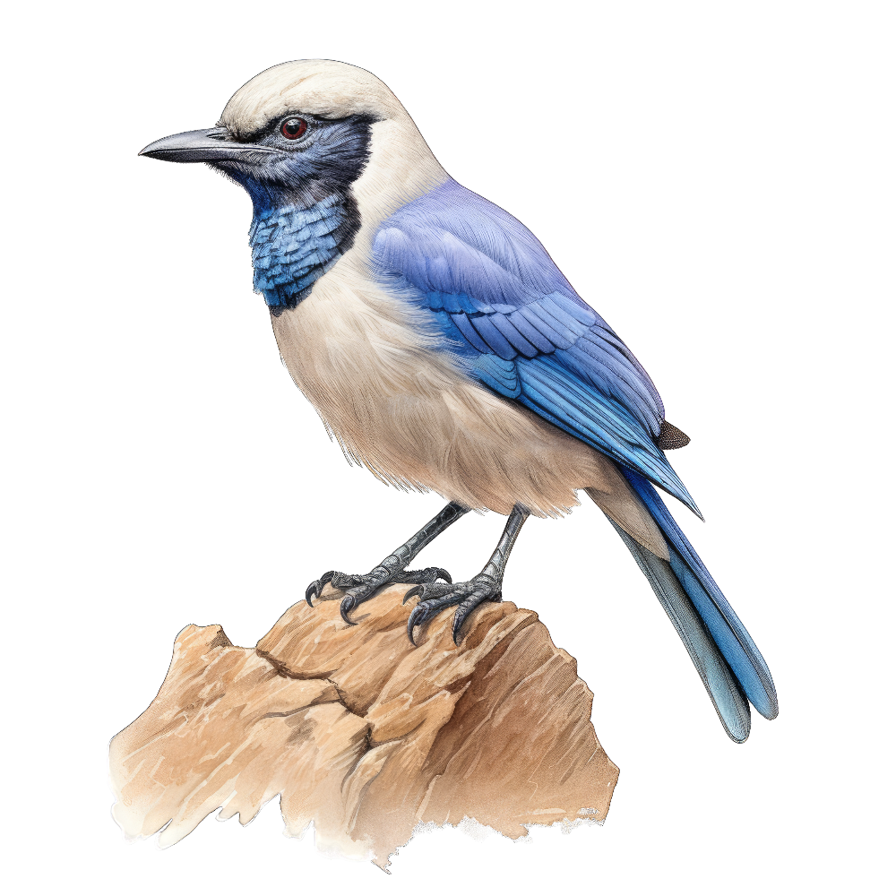 Island scrub-jay bird 1- paitakuva