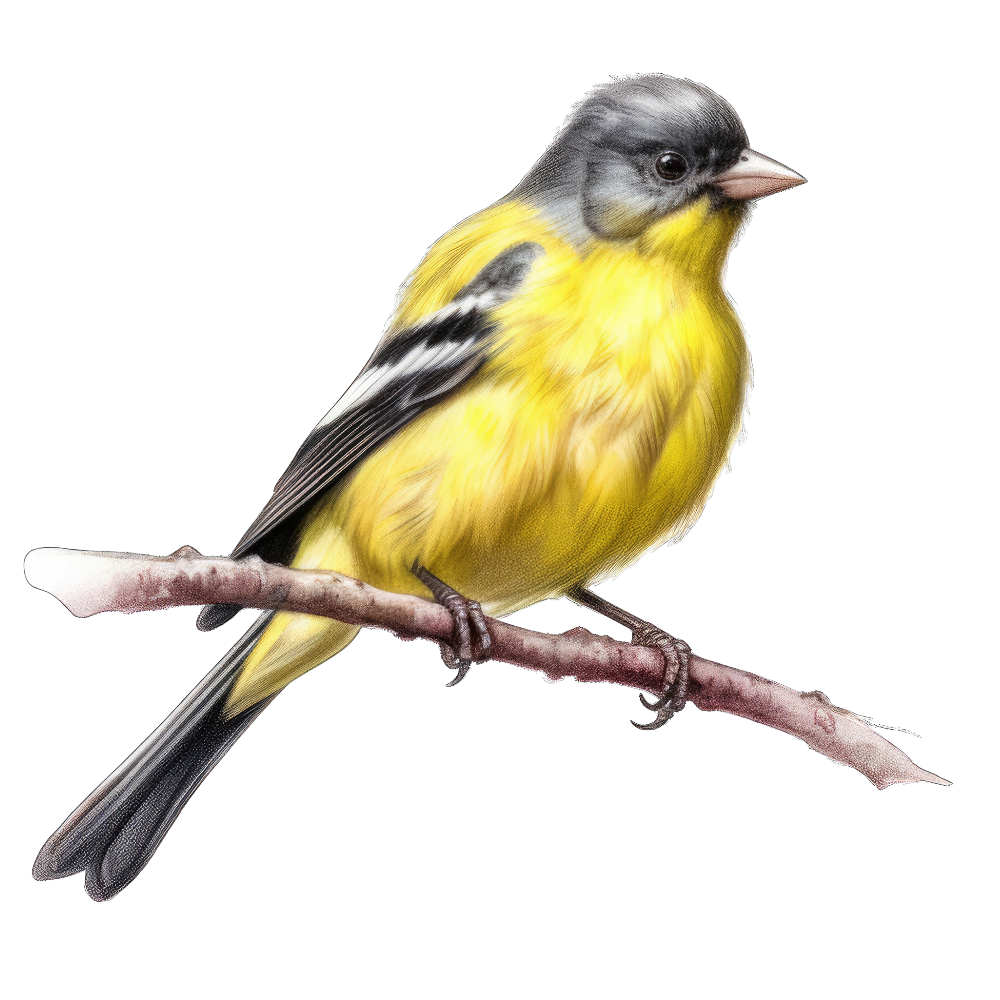 Lesser goldfinch bird 1- paitakuva