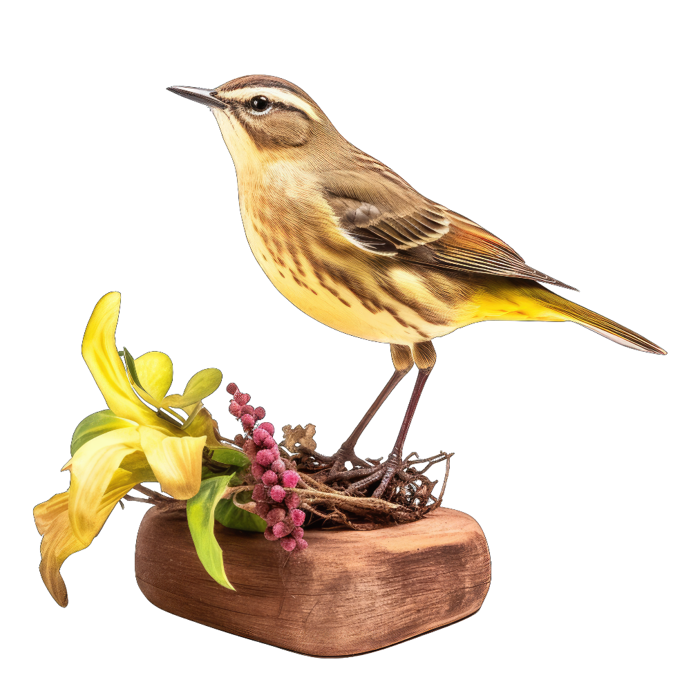 Palm warbler bird 1- paitakuva