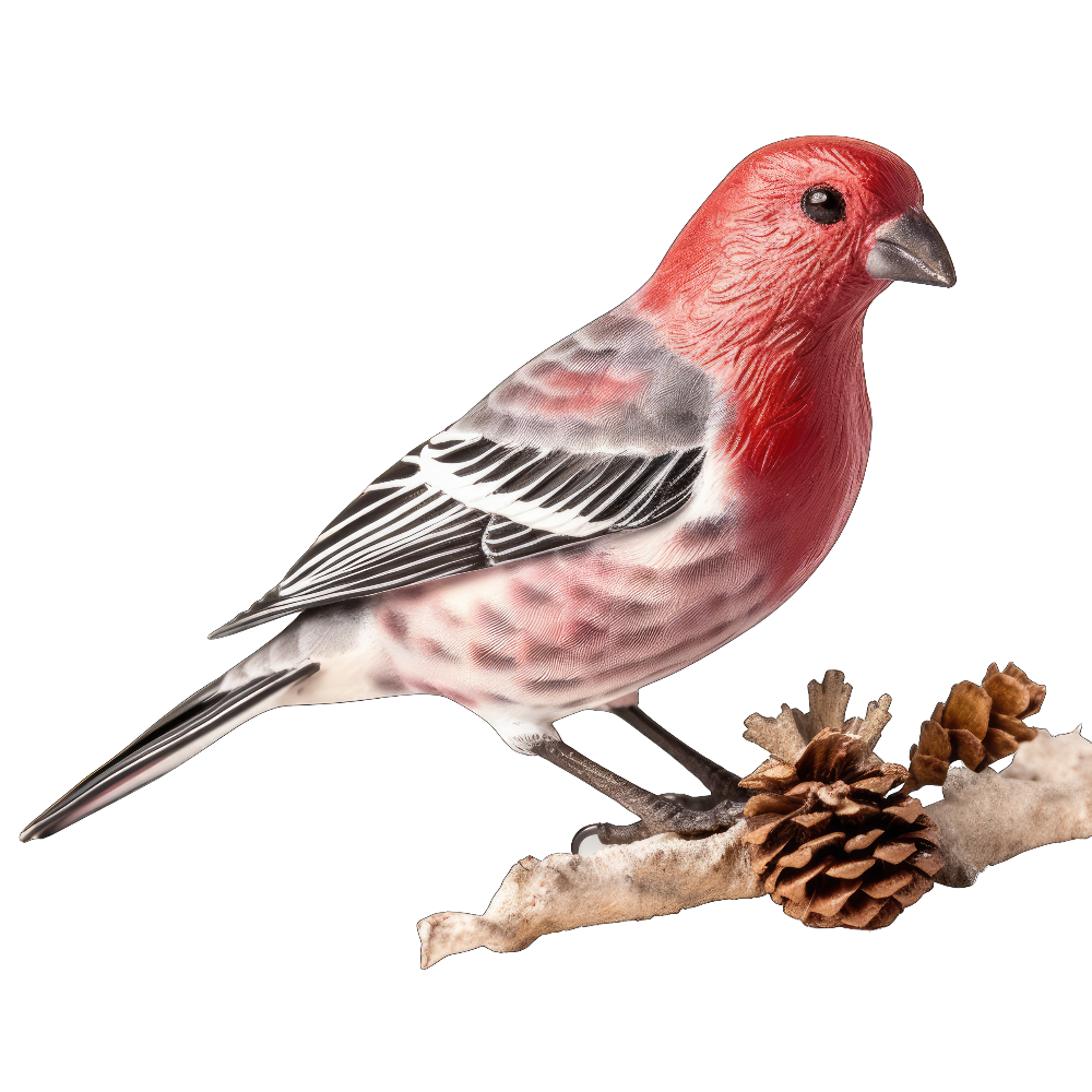 Pine grosbeak bird 1- paitakuva
