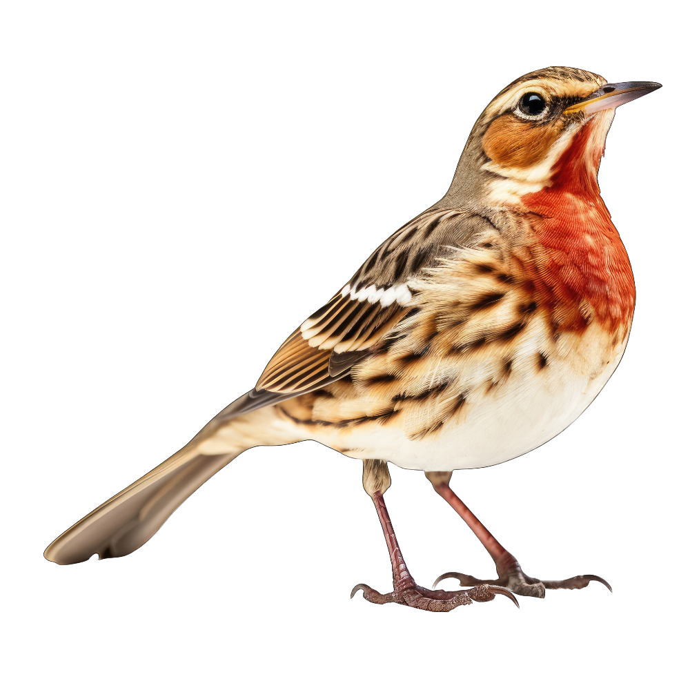 Red-throated pipit bird 1- paitakuva