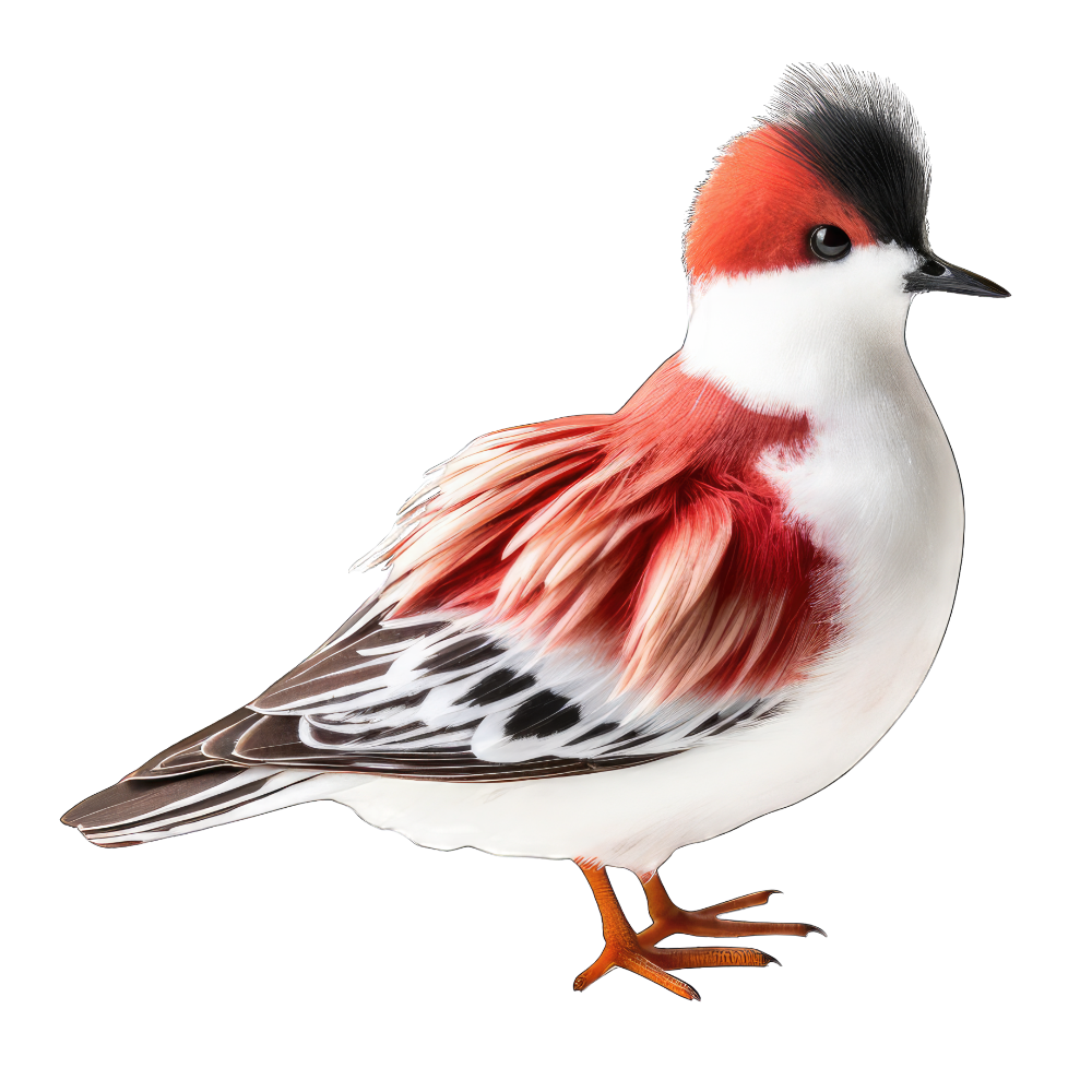 Red phalarope bird 1- paitakuva