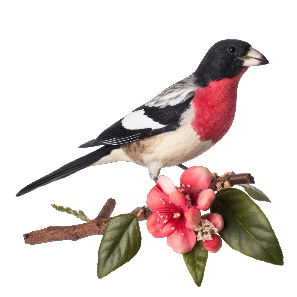 Rose-breasted grosbeak bird 1- paitakuva