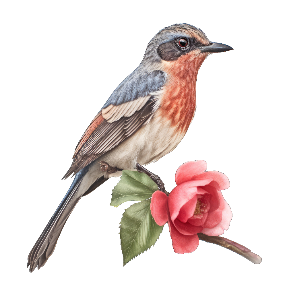 Rose-throated becard bird 1- paitakuva