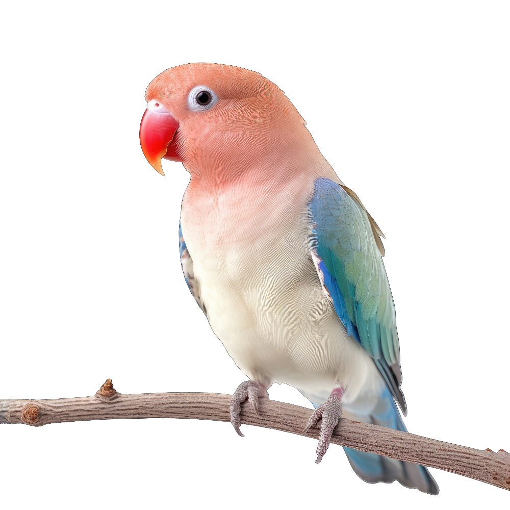 Rosy-faced lovebird bird 1- paitakuva