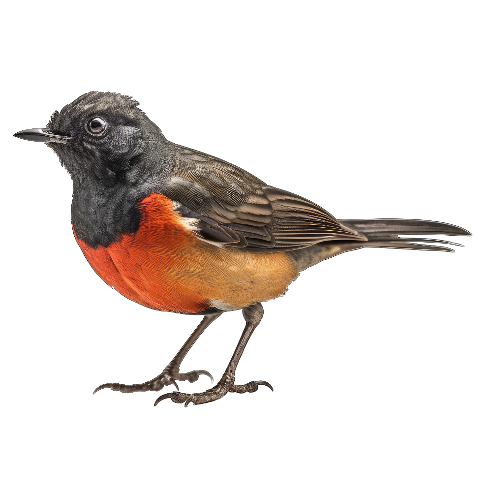 Slate-throated redstart bird 1- paitakuva