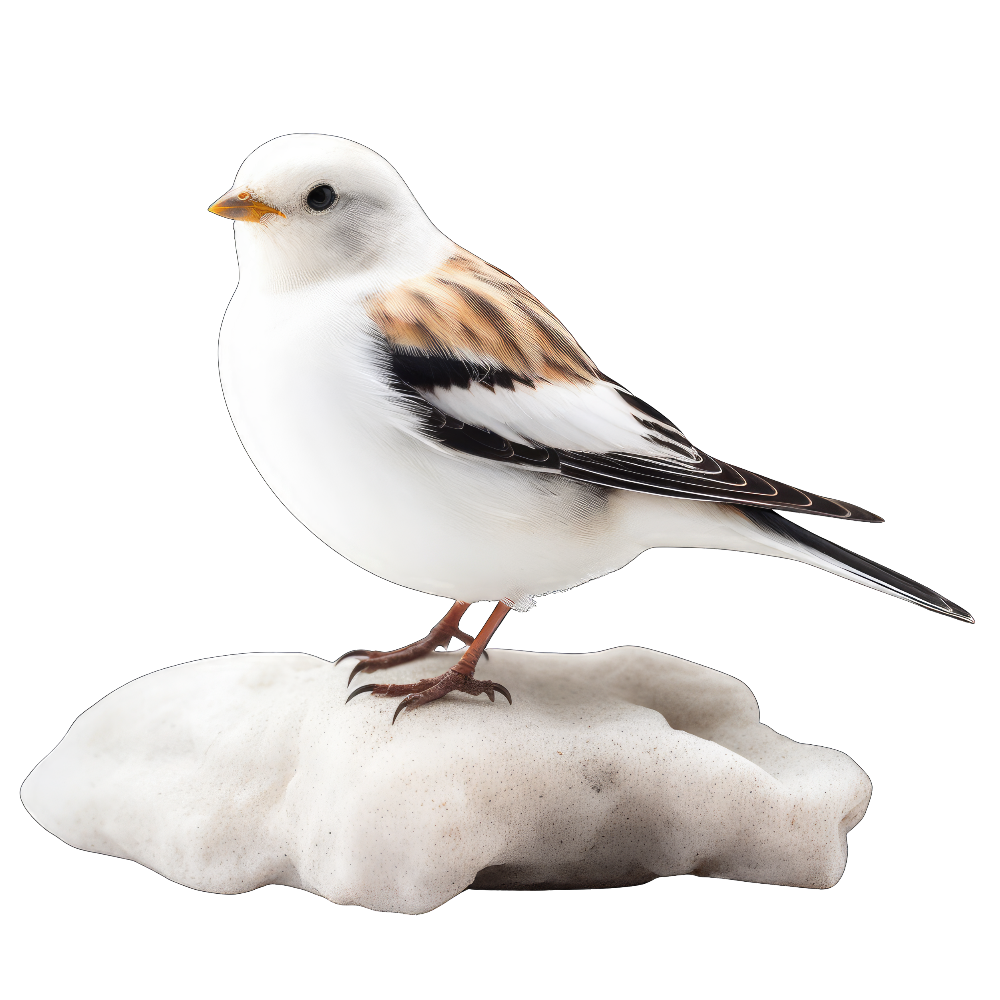 Snow bunting bird 1- paitakuva