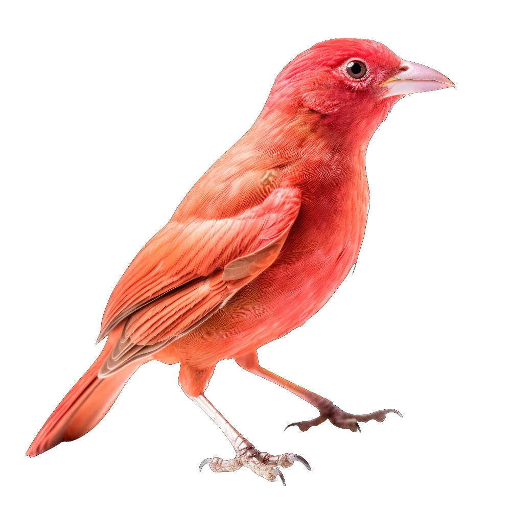 Summer tanager bird 1- paitakuva