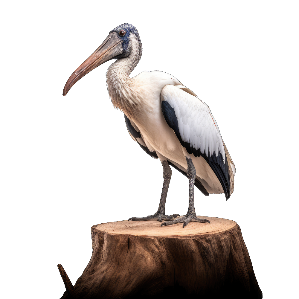 Wood stork bird 1- paitakuva