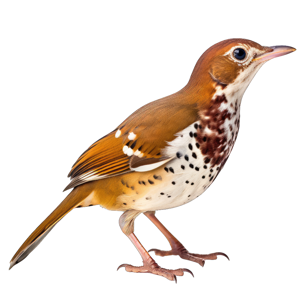 Wood thrush bird 1- paitakuva