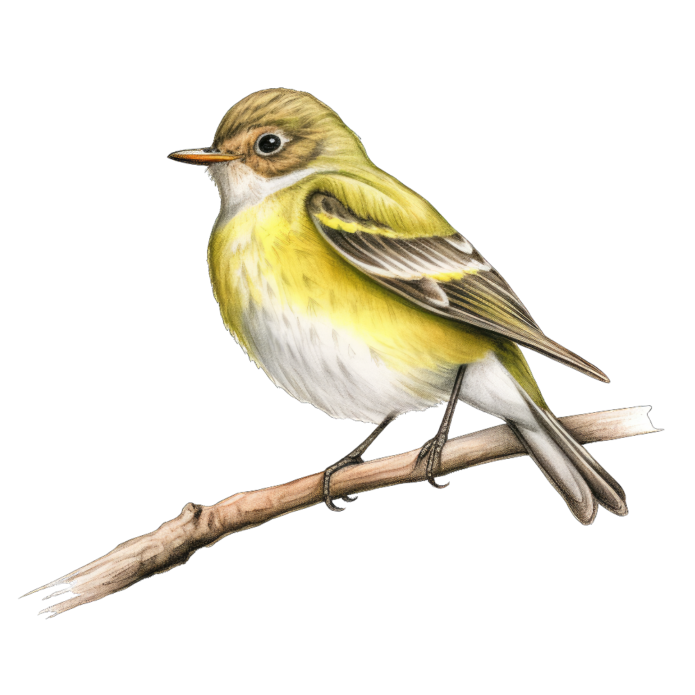 Yellow-bellied flycatcher bird 2- paitakuva